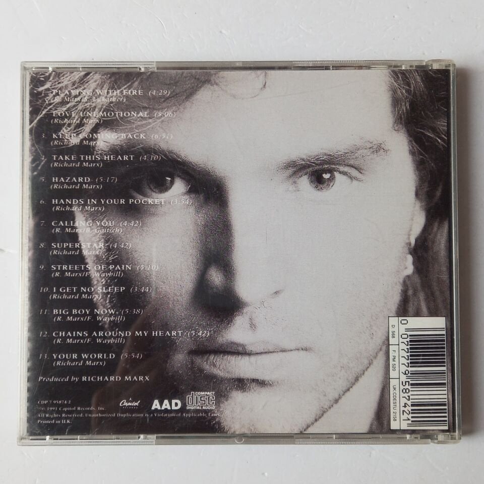 RICHARD MARX – RUSH STREET (1991) - CD 2.EL