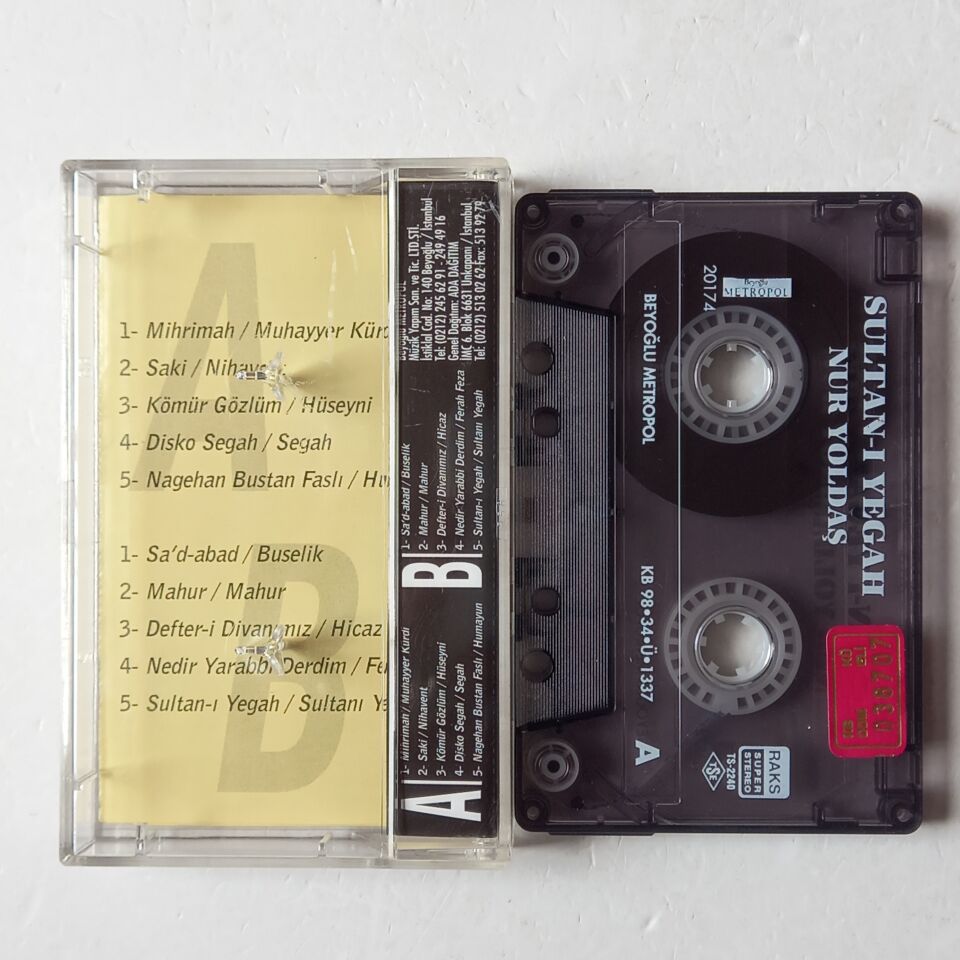 NUR YOLDAŞ – SULTAN-I YEGAH (1981) - KASET 1998 REISSUE 2.EL