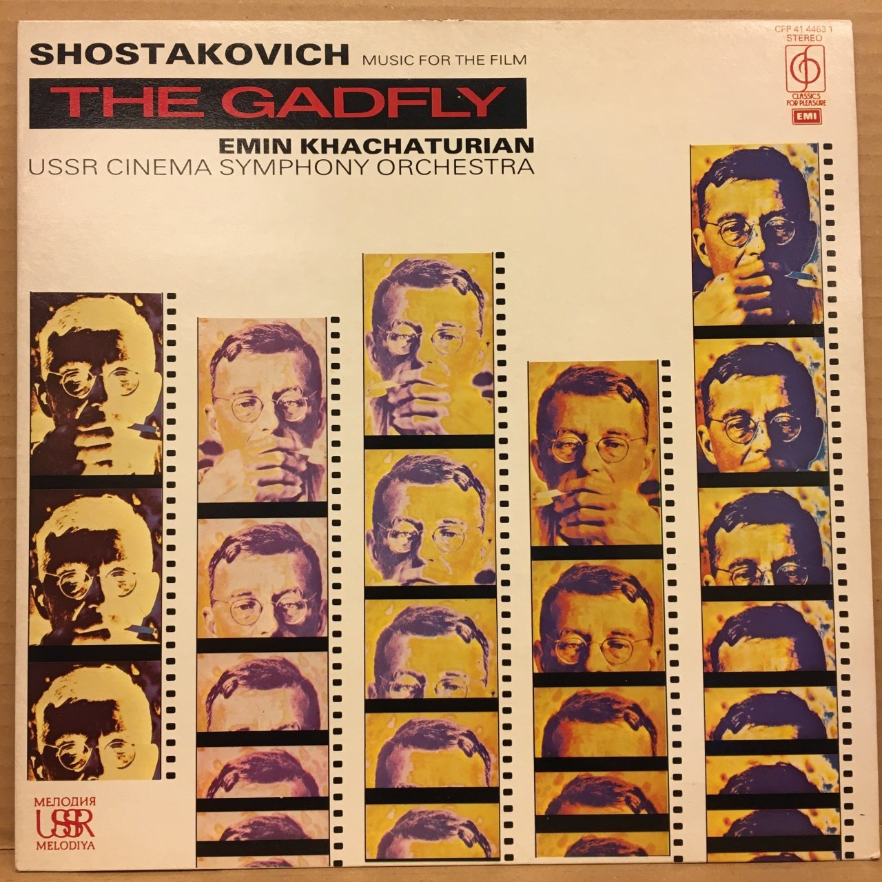 SHOSTAKOVICH: THE GADFLY, USSR CINEMA SYMPHONY ORCHESTRA, EMIN KHACHATURIAN - PLAK 2.EL