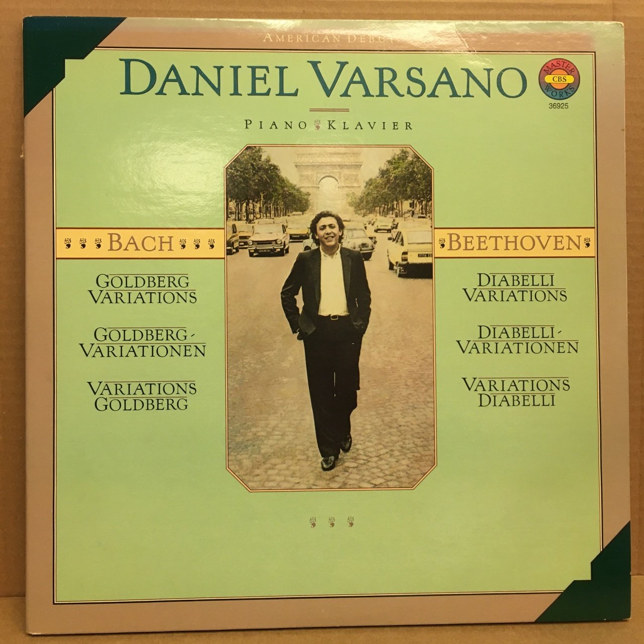 BACH GOLDBERG VARIATIONS BEETHOVEN DIABELLI PIANO DANIEL VARSANO 2.EL 2LP