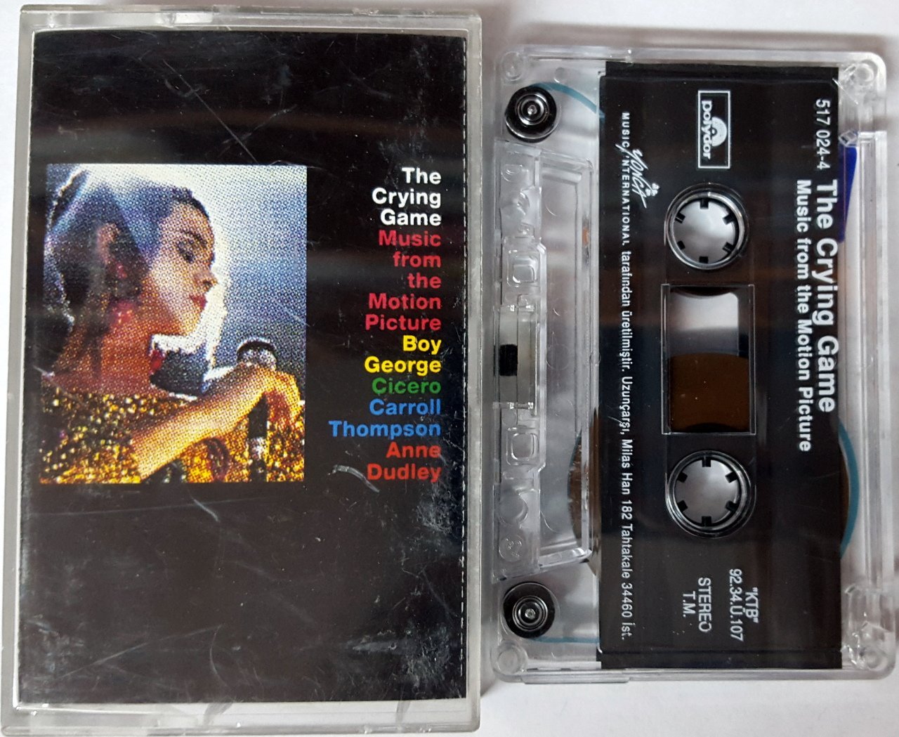 CRYING GAME - SOUNDTRACK (1992) YONCA CASSETTE MADE IN TURKEY ''USED''