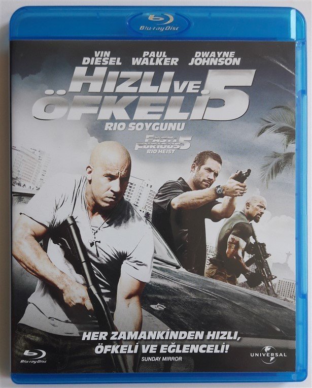 HIZLI VE ÖFKELİ 5 RIO SOYGUNU - FAST & FURIOUS 5 RIO HEIST - BLU-RAY 2.EL