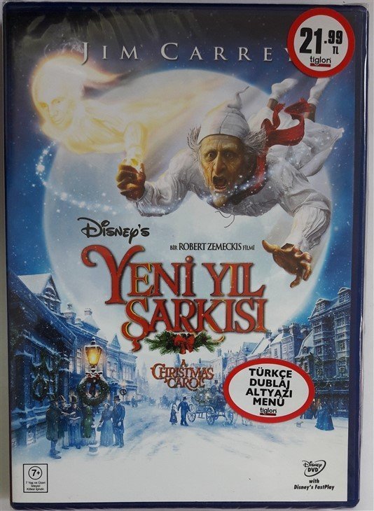 YENİ YIL ŞARKISI - A CHRISTMAS CAROL - JIM CARREY - ROBERT ZEMECKIS - DVD SIFIR (CHARLES DICKENS)