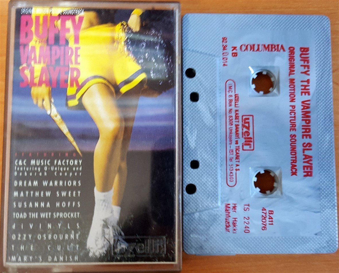 BUFFY THE VAMPIRE SLAYER SOUNDTRACK / C&C MUSIC FACTORY, OZZY OSBOURNE, THE CULT, DREAM WARRIORS (1992) UZELLİ KASET 2.EL