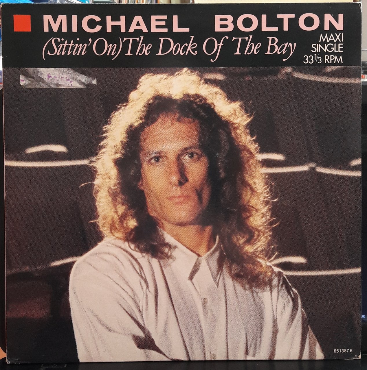 MICHAEL BOLTON - (SITTIN' ON) THE DOCK OF THE BAY (1987) - 12'' MAXI SINGLE VINYL PLAK 2.EL