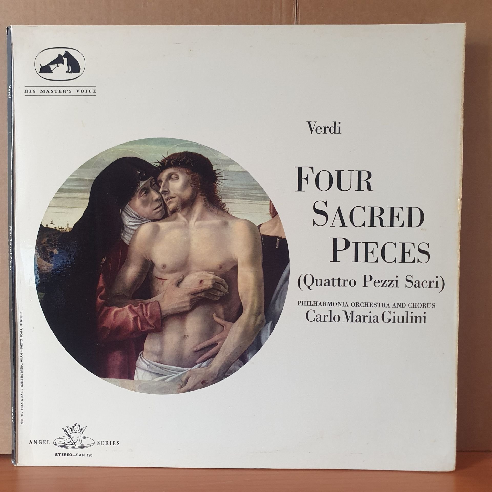 VERDI: FOUR SACRED PIECES / QUATTRO PEZZI SACRI / CARLO MARIA GIULINI (1963) - LP 2.EL PLAK