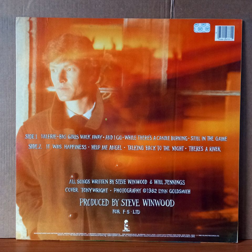 STEVE WINWOOD – TALKING BACK TO THE NIGHT (1982) - LP 2.EL PLAK