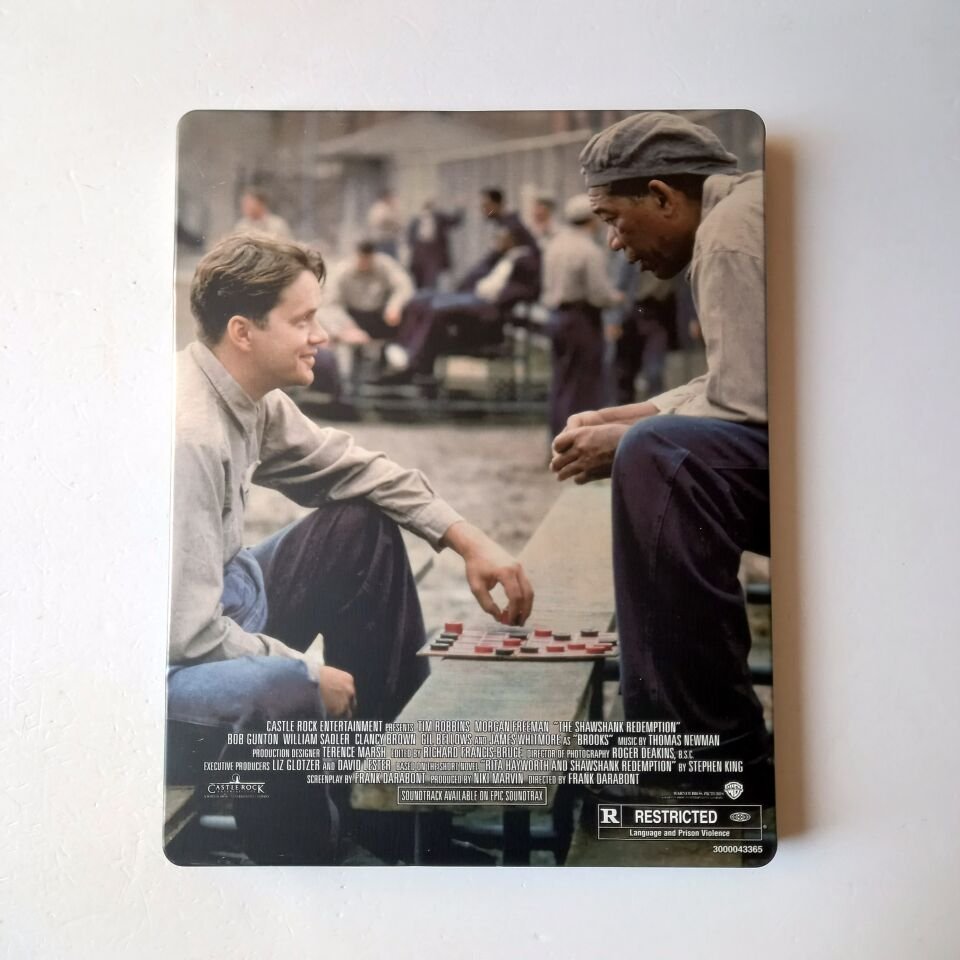 THE SHAWSHANK REDEMPTION - TIM ROBBINS, MORGAN FREEMAN - YÖN.: FRANK DARABONT - BLU-RAY STEELBOOK METAL KUTU 2.EL TÜRKÇE ALTYAZI YOKTUR