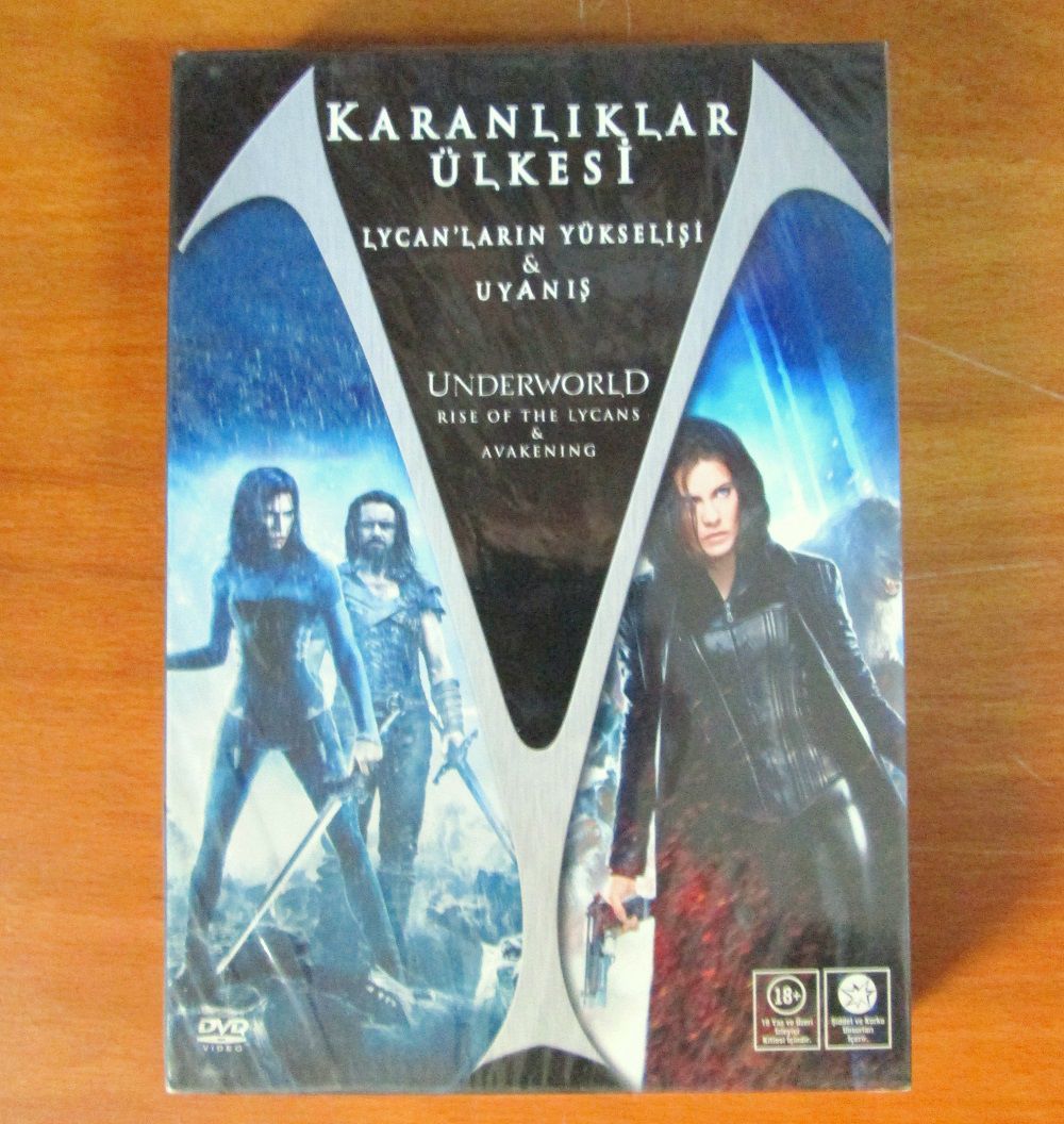KARANLIKLAR ÜLKESİ  LYCAN'LARIN YÜKSELİŞİ & UYANIŞ - UNDERWORLD RISE OF THE LYCANS & AWAKENING - 2DVD 2.EL