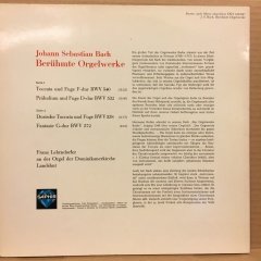 BACH TOCCATA PRALUDIUM, DORISCHE TOCCATA, FANTASIE FRANZ LEHRNDORFER 2.EL PLAK