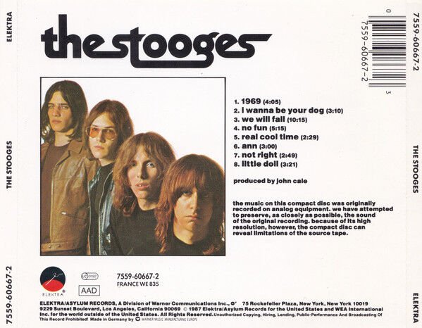 THE STOOGES – THE STOOGES (1969) - CD REISSUE JEWEL CASE AMBALAJINDA SIFIR