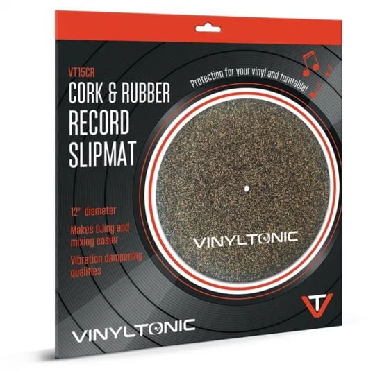VINYLTONIC - CORK & RUBBER RECORD SLIP MAT - MANTAR & KAUÇUK PİKAP KEÇESİ
