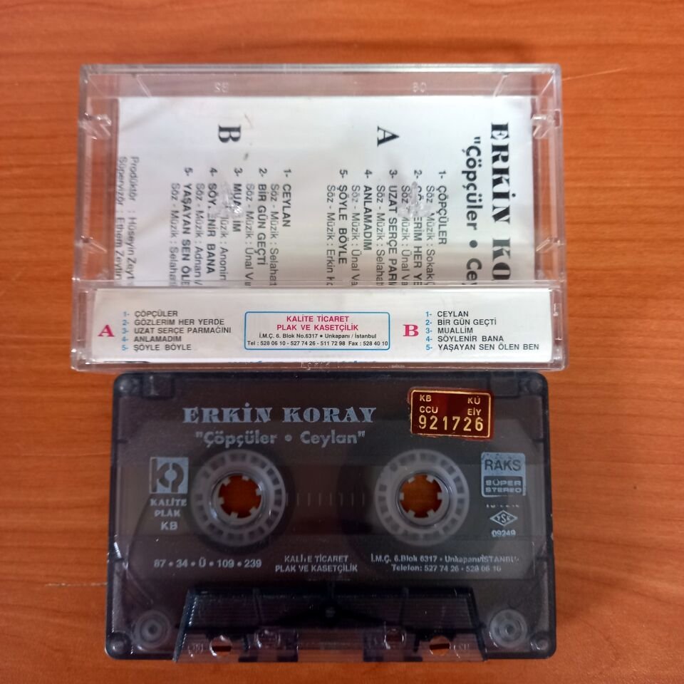 ERKİN KORAY - ÇÖPÇÜLER / CEYLAN - KASET 2.EL