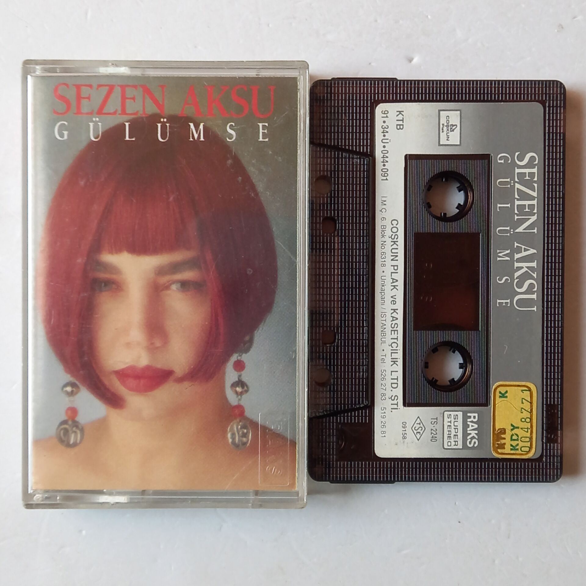 SEZEN AKSU - GÜLÜMSE (1991) - KASET 2.EL