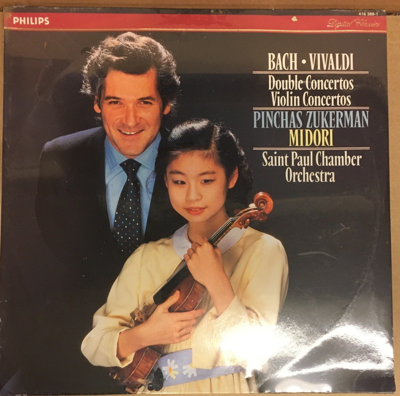 BACH VIVALDI DOUBLE CONCERTO VIOLIN CONCERTO PINCHAS ZUKERMAN MIDORI SIFIR PLAK