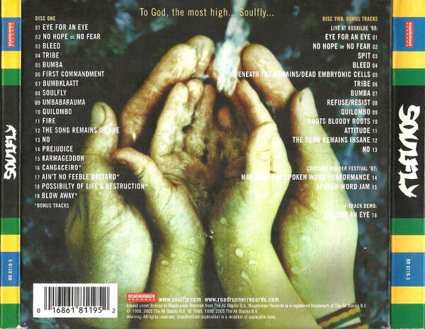 SOULFLY – SOULFLY (1998) - 2CD DIGIPAK REMASTERED 2005 REISSUE AMBALAJINDA SIFIR