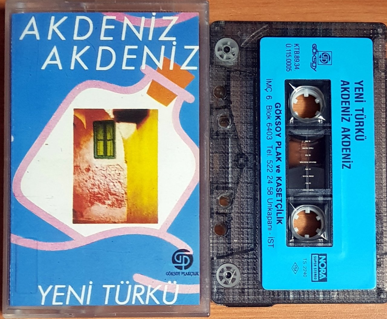 YENİ TÜRKÜ - AKDENİZ AKDENİZ (1989) GÖKSOY KASET 2.EL