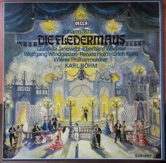STRAUSS,J.: DIE FLEDERMAUS, JANOWITZ, WÄCHTER, WIENER PHILHARMONIKER, KARL BÖHM - 2PLAK 2.EL BOXSET