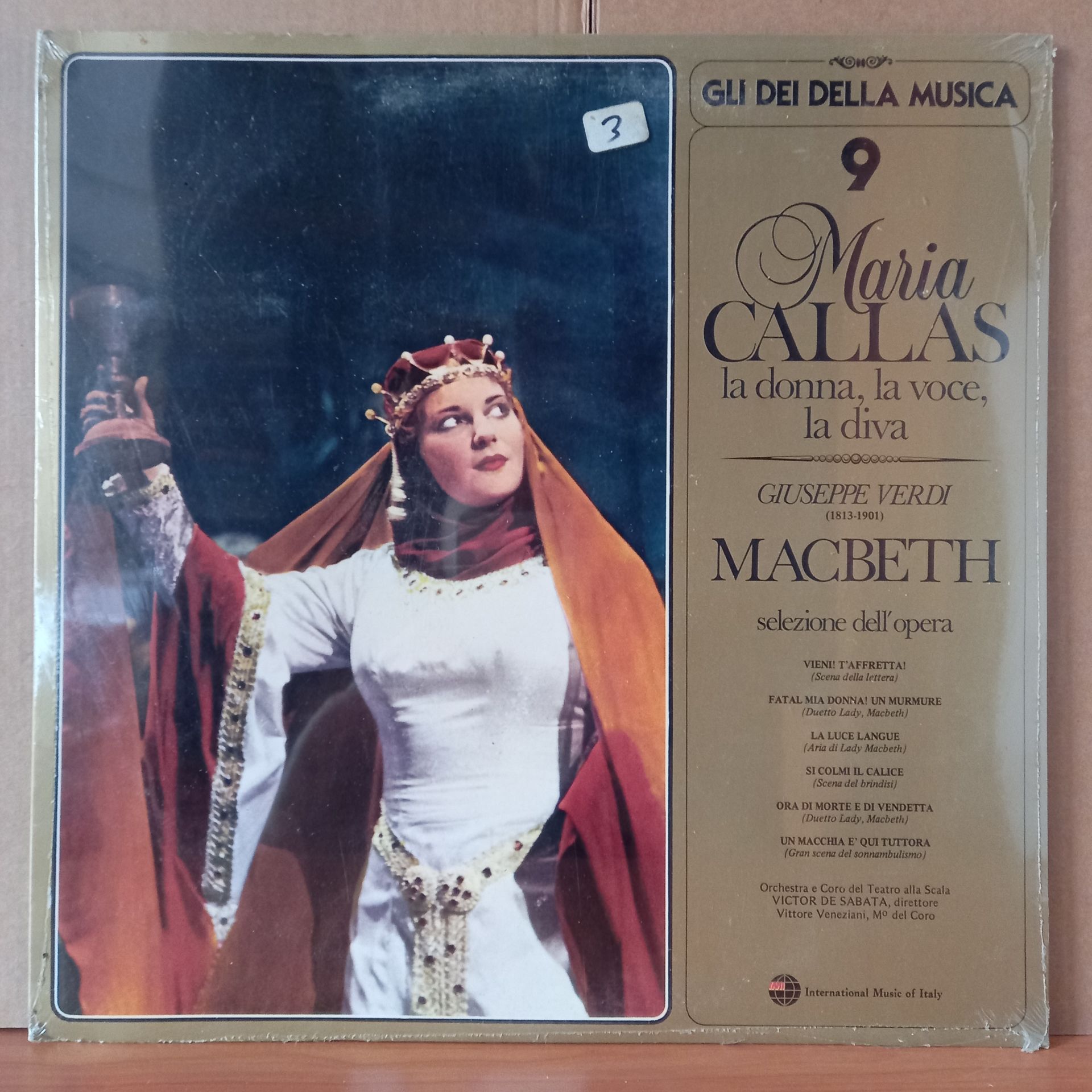 MARIA CALLAS – MACBETH: SELEZIONE DELL'OPERA / VERDI (1981) - LP DÖNEM BASKISI SIFIR PLAK