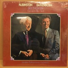 BEETHOVEN CONCERTO NO.1 RUBINSTEIN BARENBOIM LPO SIFIR PLAK
