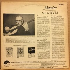 ANDRES SEGOVIA - MAESTRO 2.EL PLAK
