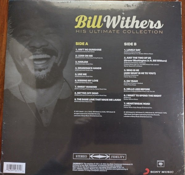 BILL WITHERS - HIS ULTIMATE COLLECTION (2023) - LP SIFIR PLAK