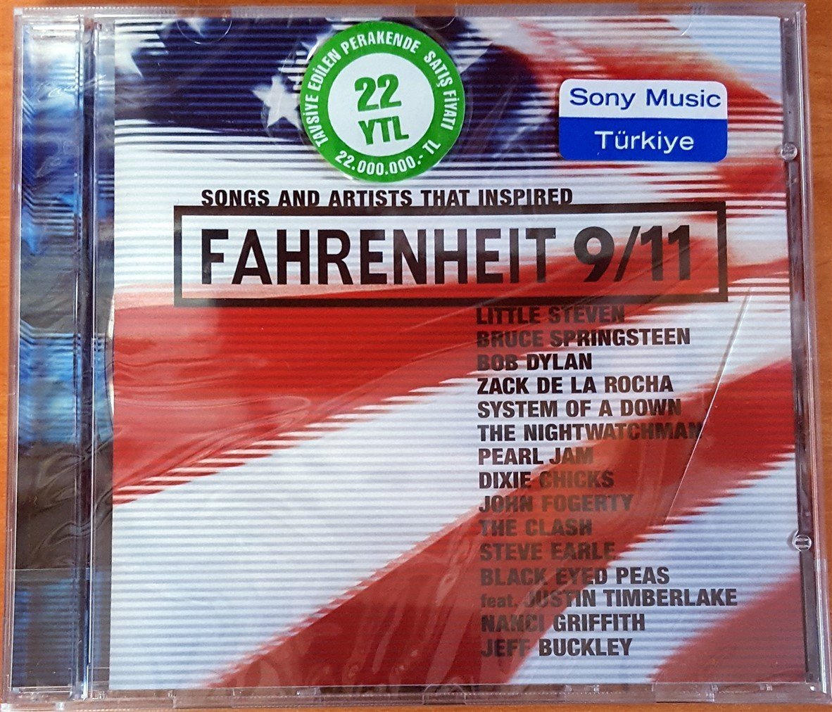 SONGS AND ARTISTS THAT INSPIRED FAHRENHEIT 9/11 / BRUCE SPRINGSTEEN, BOB DYLAN, ZACK DE LA ROCHA, SYSTEM OF A DAWN, PEARL JAM (2004) CD SIFIR