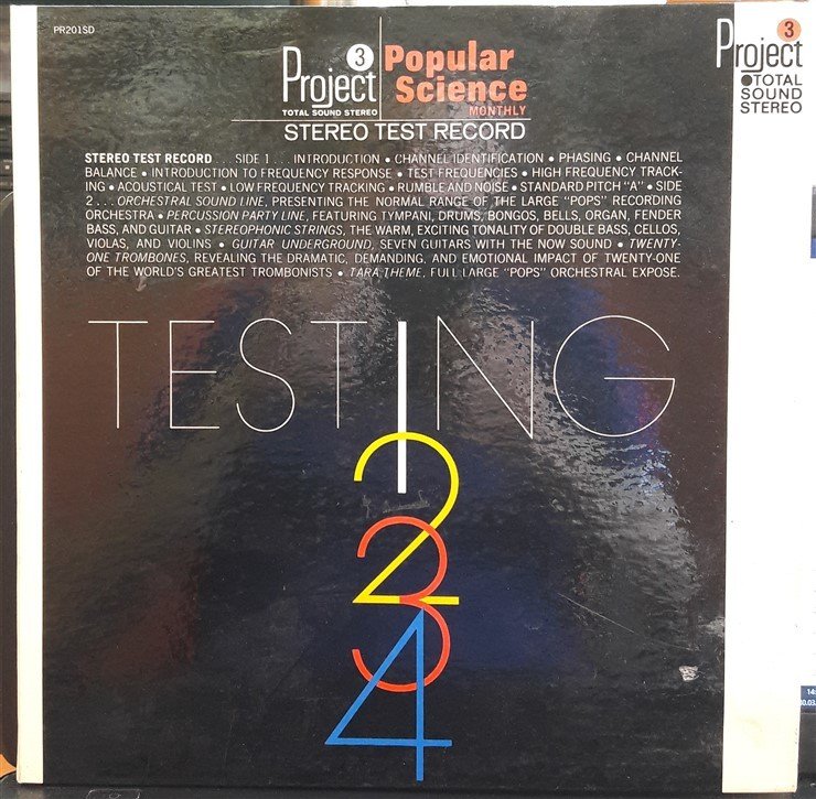 PROJECT 3 - POPULAR SCIENCE STEREO TEST RECORD - TESTING 1234 - 2.EL PLAK