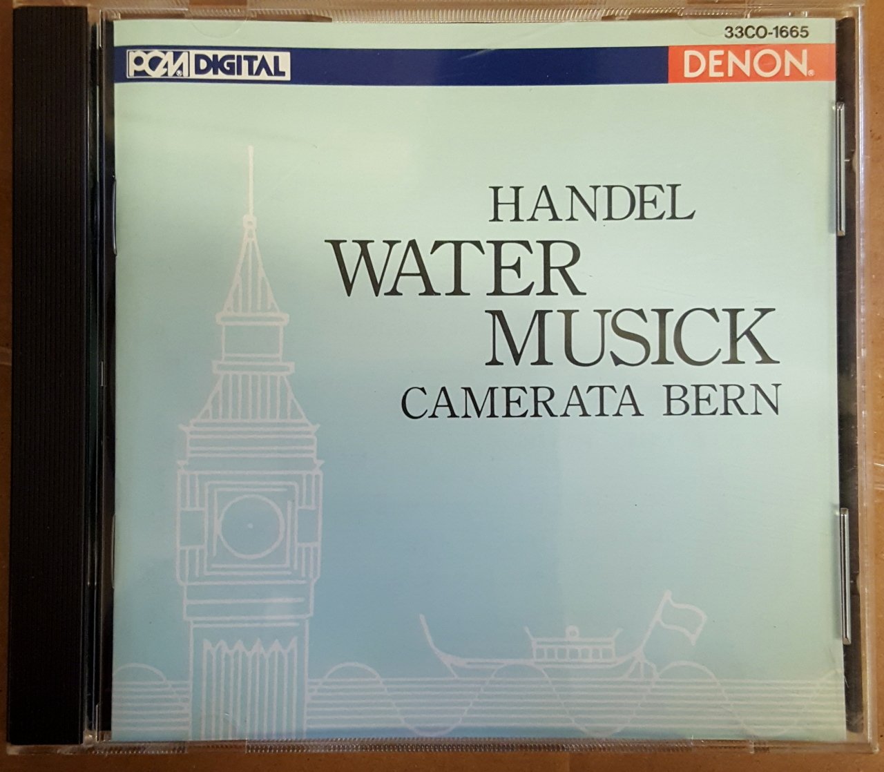 HANDEL - WATER MUSIC CAMERATA BERN - CD NIPPON JAPON BASKI/PRINTED IN JAPAN 2.EL