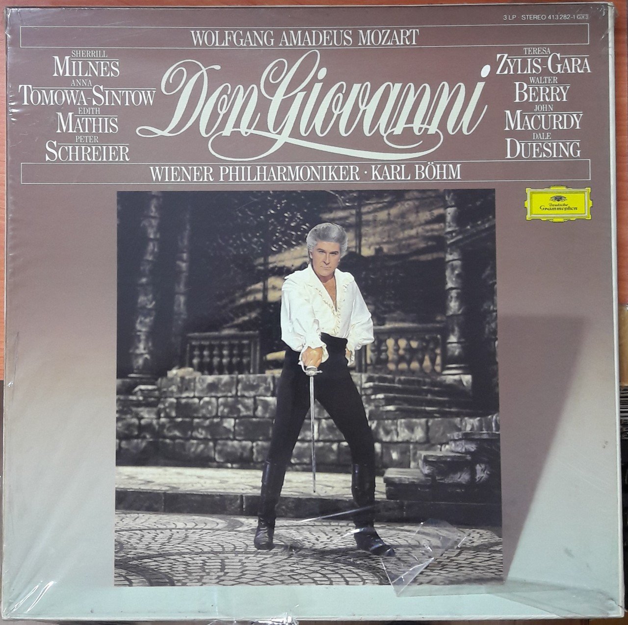 MOZART: DON GIOVANNI, MILNES, TOMOWA-SINTOW, WIENER PHILHARMONIKER, KARL BÖHM - 3PLAK 2.EL BOXSET