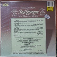MOZART: DON GIOVANNI, MILNES, TOMOWA-SINTOW, WIENER PHILHARMONIKER, KARL BÖHM - 3PLAK 2.EL BOXSET