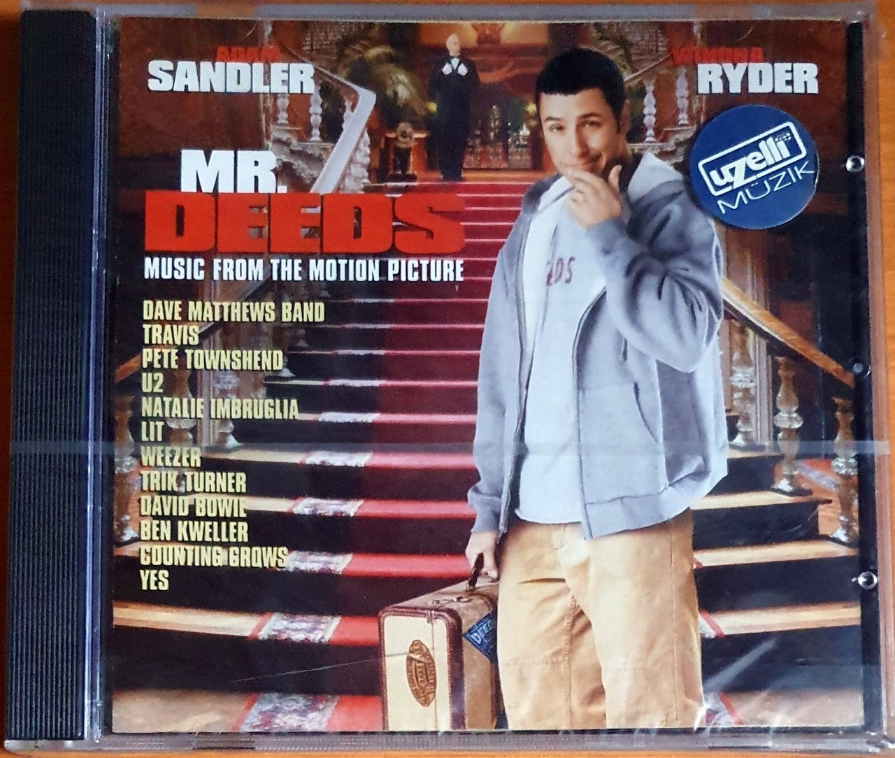 MR. DEEDS SOUNDTRACK / DAVE MATTHEWS BAND, TRAVIS, U2, NATALIE IMBRUGLIA, YES, DAVID BOWIE (2002) - CD SIFIR