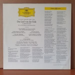 GUSTAV MAHLER: DAS LIED VON DER ERDE / NAN MERRIMAN, ERNST HAEFLIGER, CONCERTGEBOUW-ORKEST AMSTERDAM, EUGEN JOCHUM (1963) - LP 2.EL PLAK