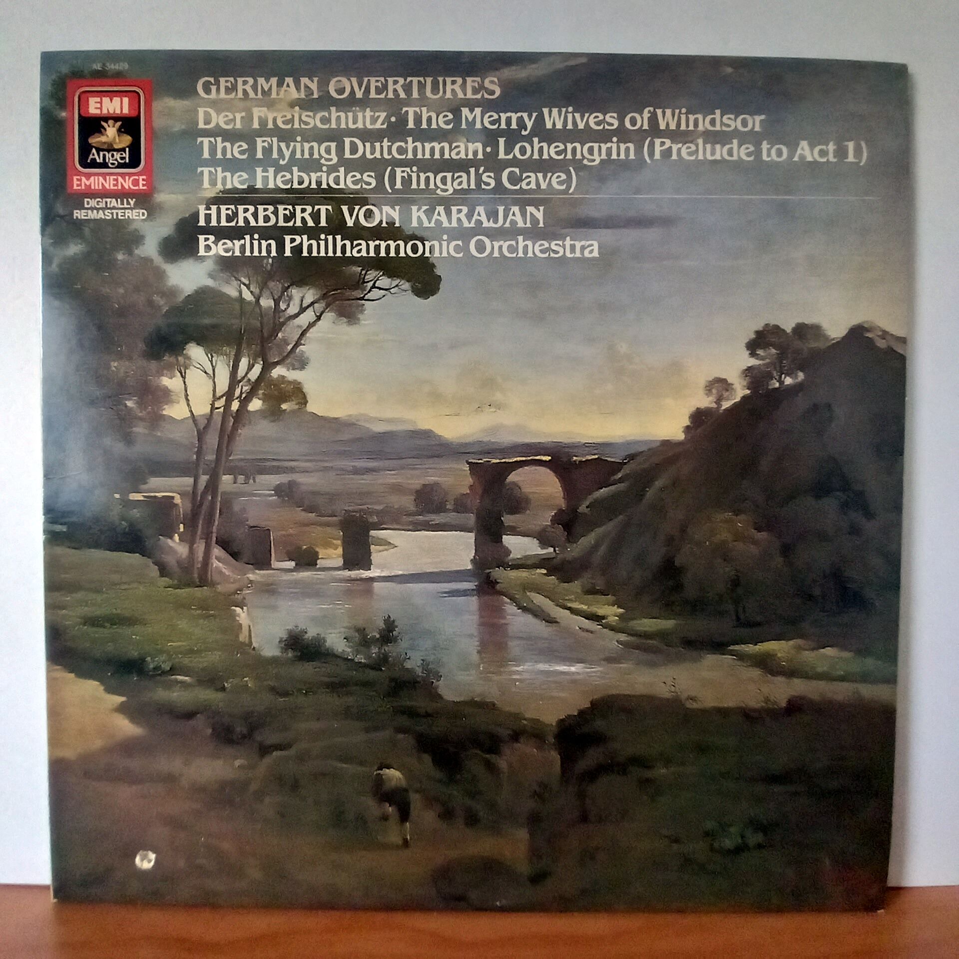 GERMAN OVERTURES / HERBERT VON KARAJAN (1962) - LP 2.EL PLAK