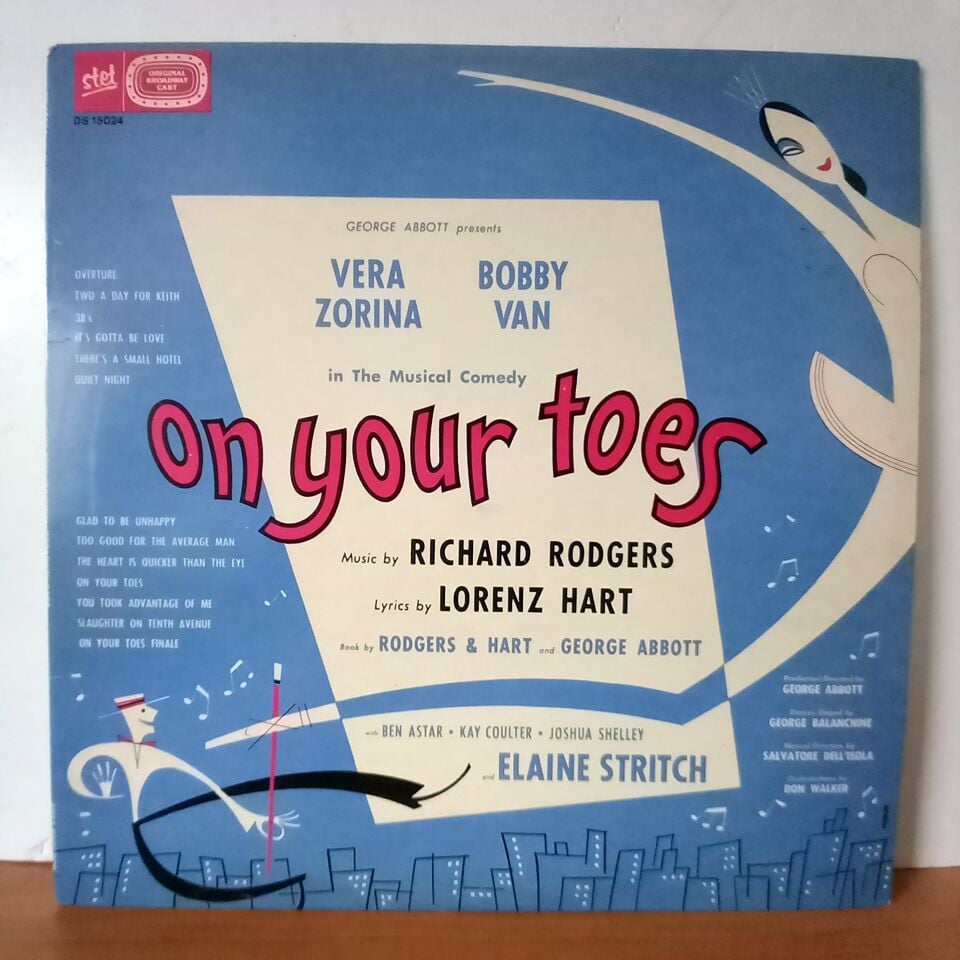 RODGERS & HART – ON YOUR TOES / ORIGINAL BROADWAY CAST (1954) - LP 2.EL PLAK