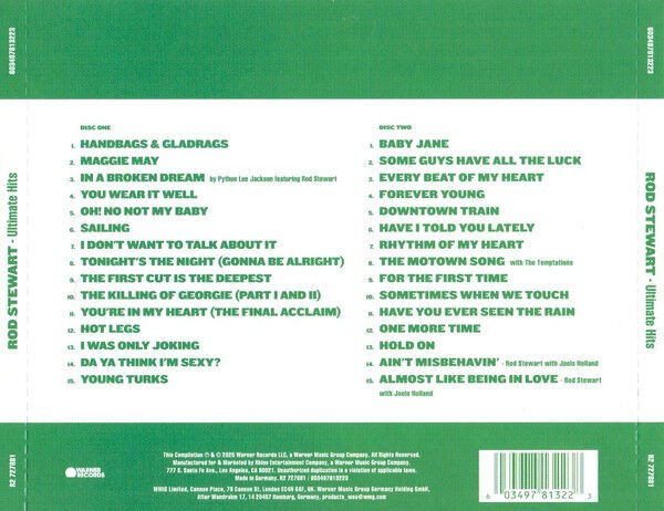 ROD STEWART – ULTIMATE HITS (2025) - 2CD DIGISLEEVE AMBALAJINDA SIFIR