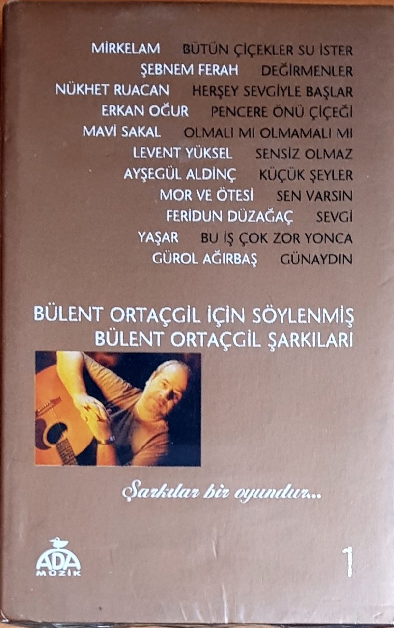 BÜLENT ORTAÇGİL İÇİN SÖYLENMİŞ BÜLENT ORTAÇGİL ŞARKILARI / SEZEN AKSU, MİRKELAM, MAVİ SAKAL, YAŞAR, TEOMAN, LEMAN SAM (2000) ADA MÜZİK 2KASET SIFIR