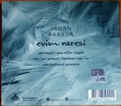 JEHAN BARBUR - EVİM NERESİ (2017) - CD 2.EL