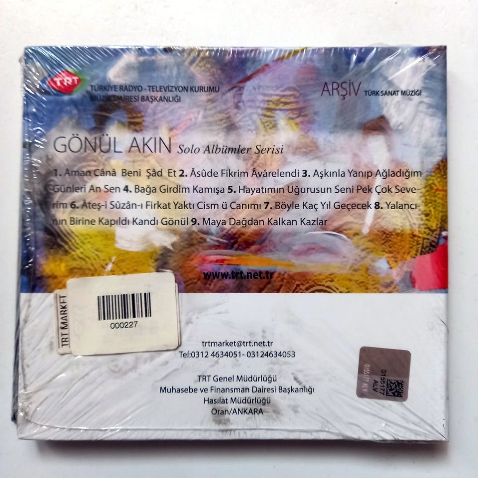GÖNÜL AKIN /TÜRK SANAT MÜZİĞİ / TRT ARŞİV SERİSİ 239 - CD SIFIR