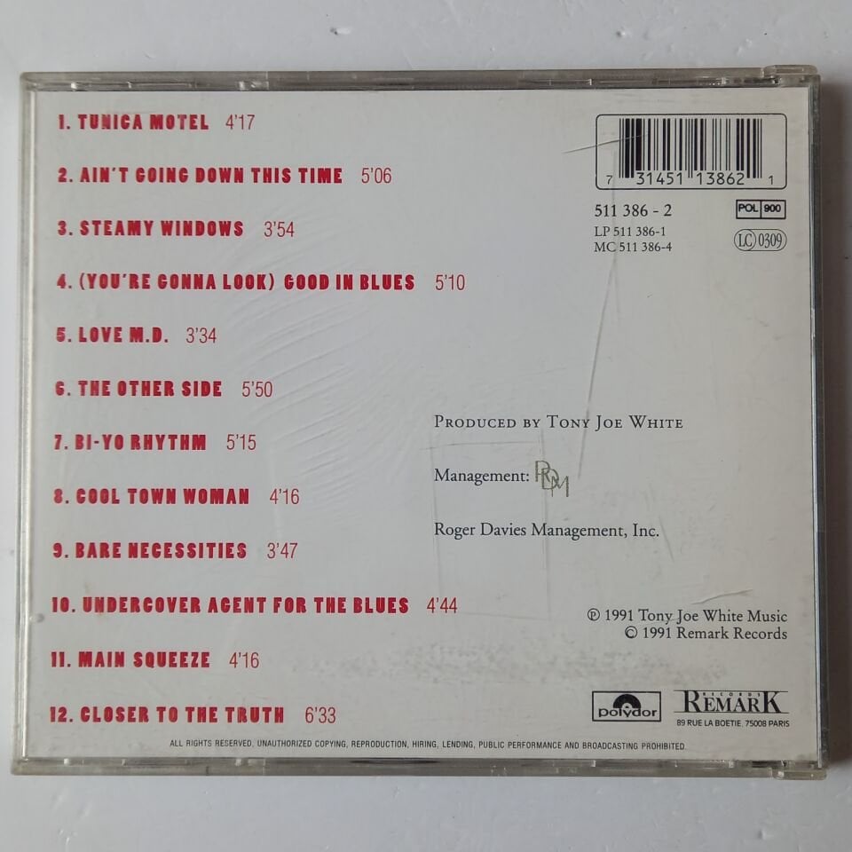 TONY JOE WHITE – CLOSER TO THE TRUTH (1991) - CD 2.EL