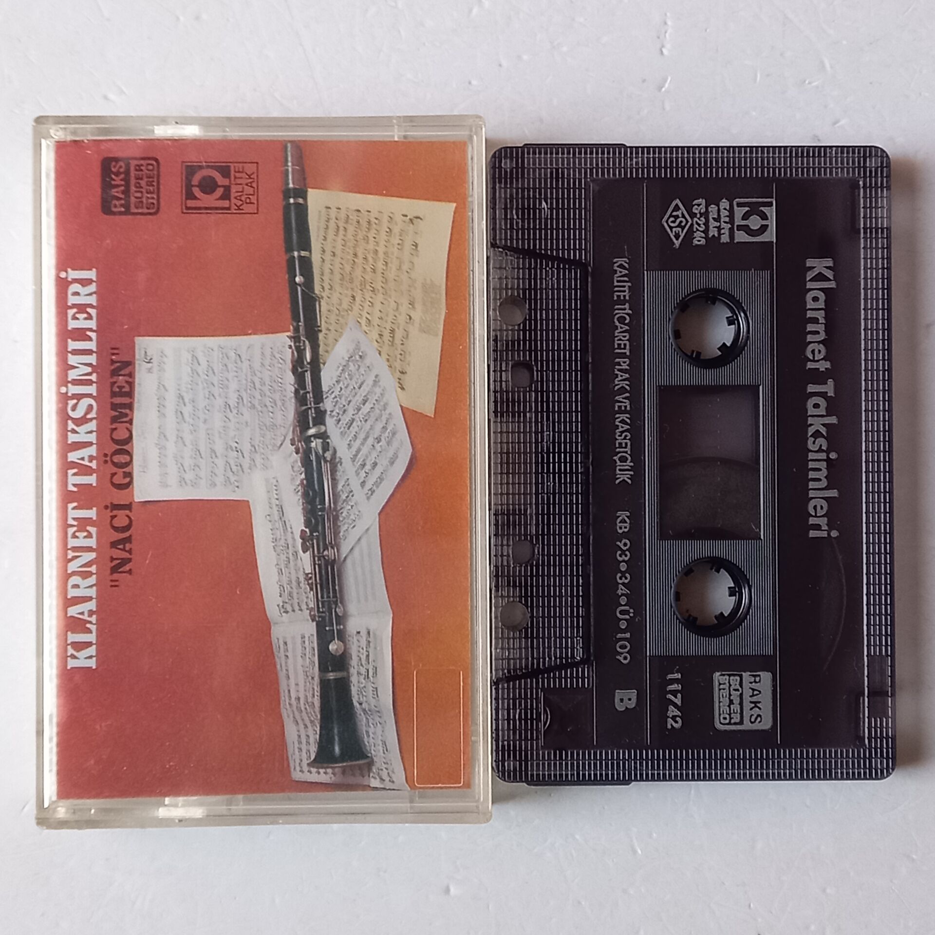 KLARNET TAKSİMLERİ - NACİ GÖCMEN (1993) - KASET 2.EL