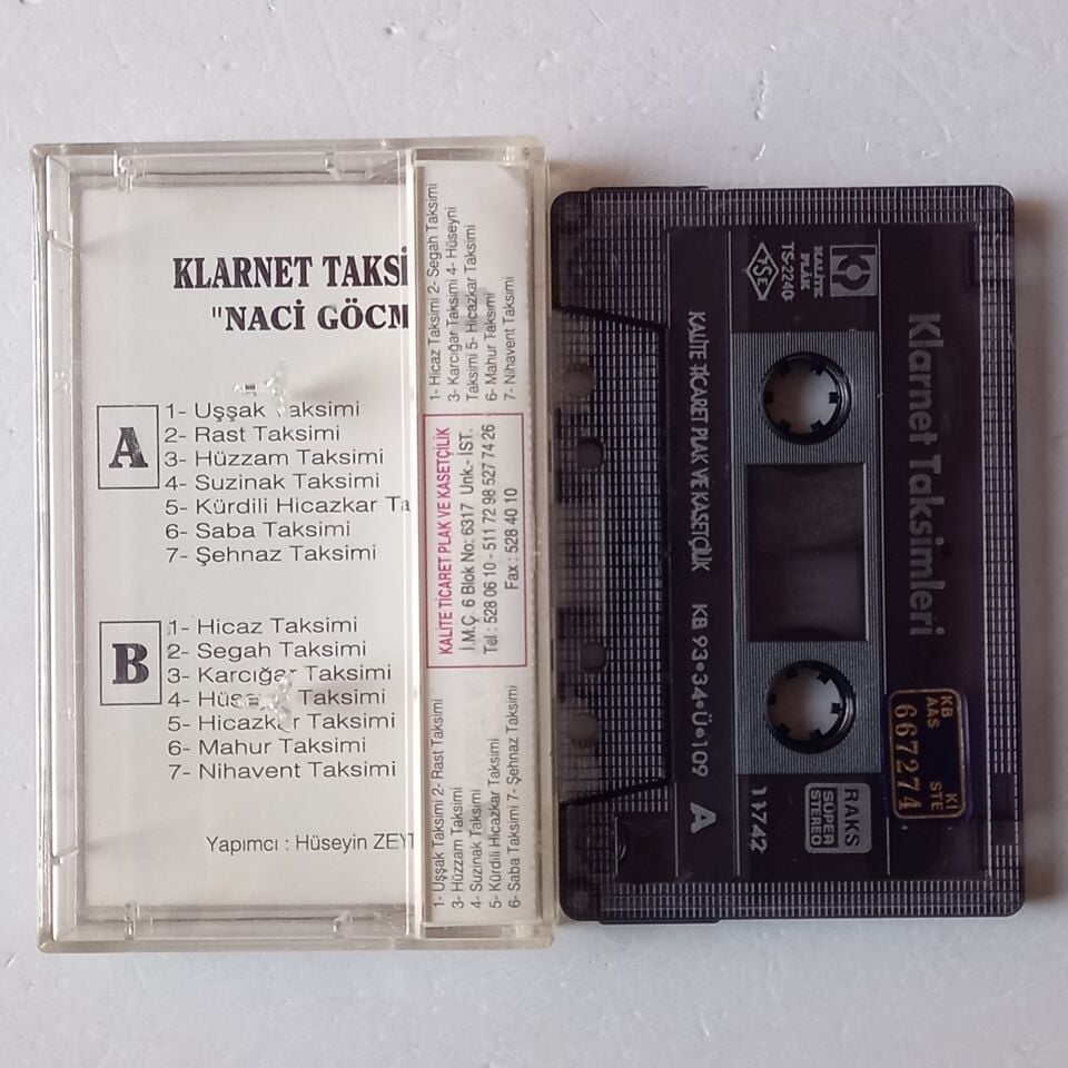 KLARNET TAKSİMLERİ - NACİ GÖCMEN (1993) - KASET 2.EL