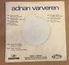 ADNAN VARVEREN ŞENAY PLAK 45LİK KAPAĞI DİKKAT SADECE KAPAKTIR