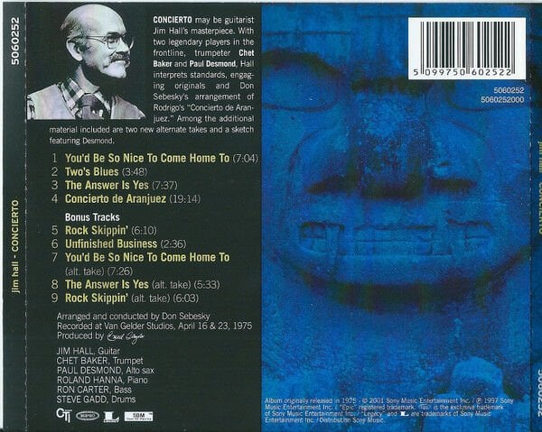 JIM HALL - CONCIERTO (1975) - REISSUE CD SIFIR