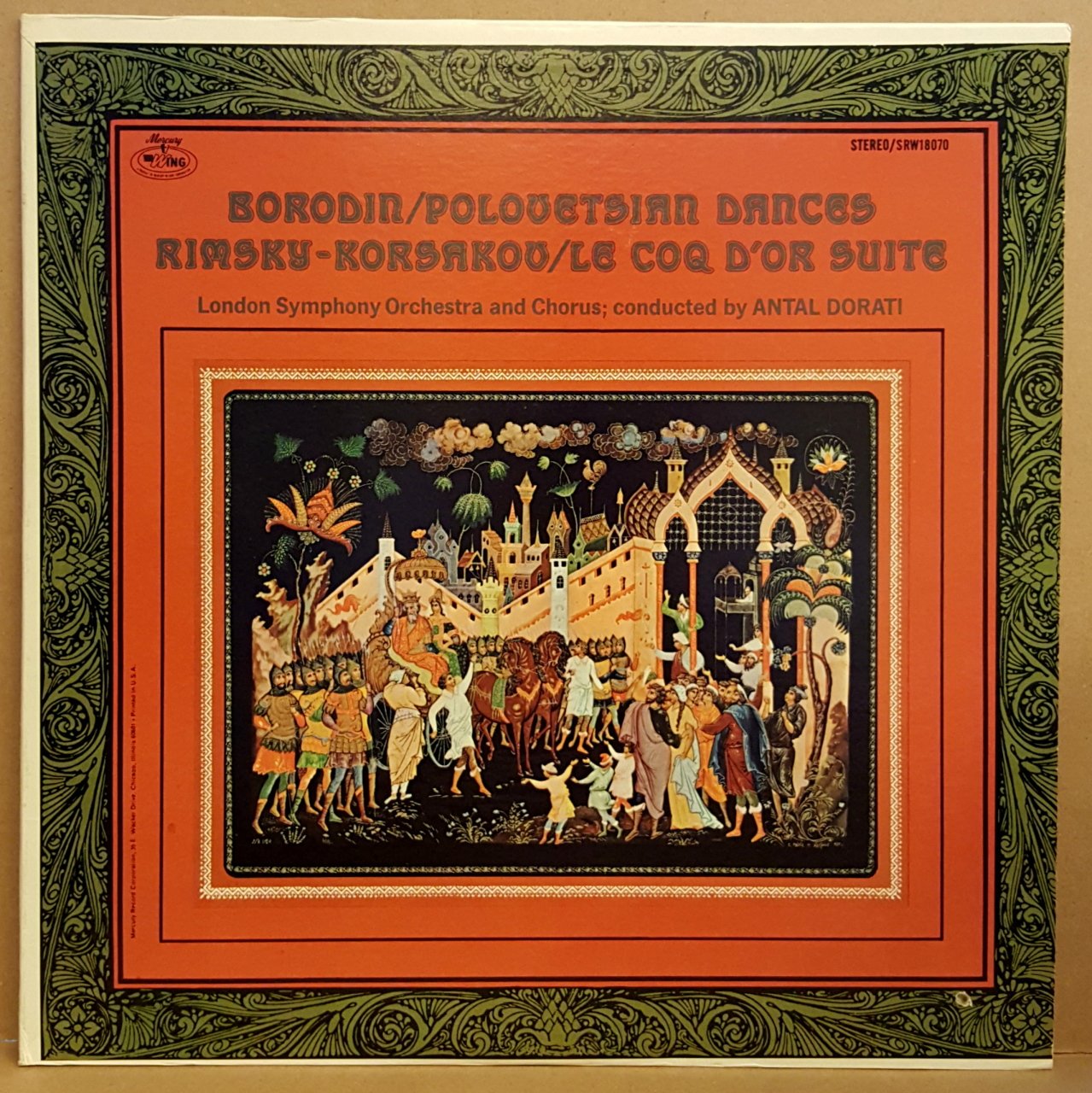 BORODIN POLOVETSIAN DANCES / RIMSKY-KORSAKOV LECOG D'OR SUITE - ANTAL DORATI - LP 2.EL PLAK