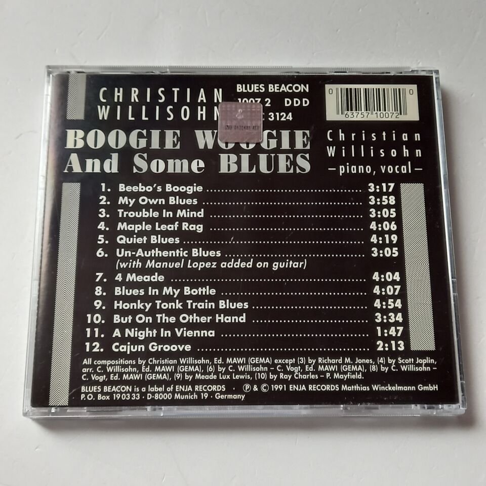CHRISTIAN WILLISOHN – BOOGIE WOOGIE AND SOME BLUES (1991) - CD 2.EL