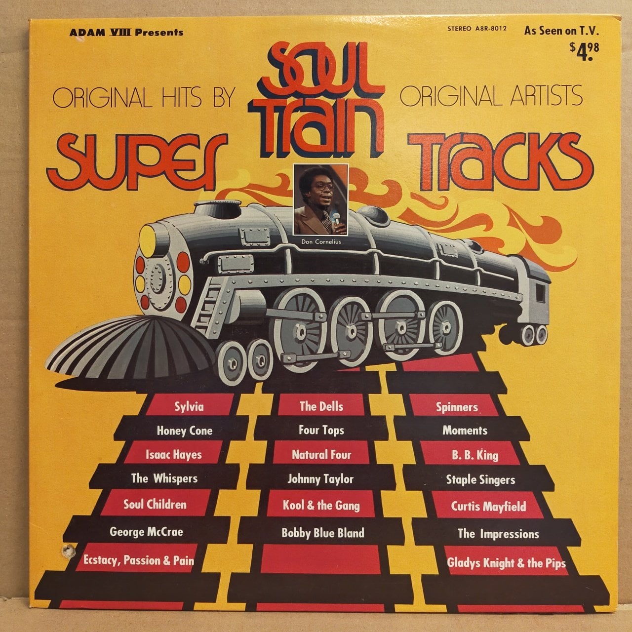 ORIGINAL HITS BY SOUL TRAIN - SUPER TRACKS V/A SPINNERS ISAAC HAYES KOOL & THE GANG CURTIS MAYFIELD (1974) - LP 2.EL PLAK
