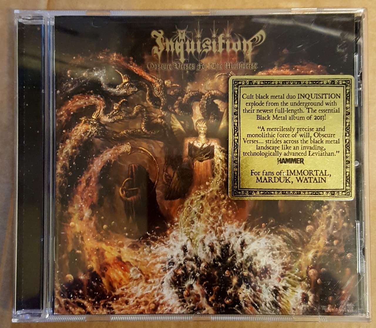 INQUISITION (2013) OBSCURE VERSES FOR THE MULTIVERSE CD BLACK METAL 2.EL