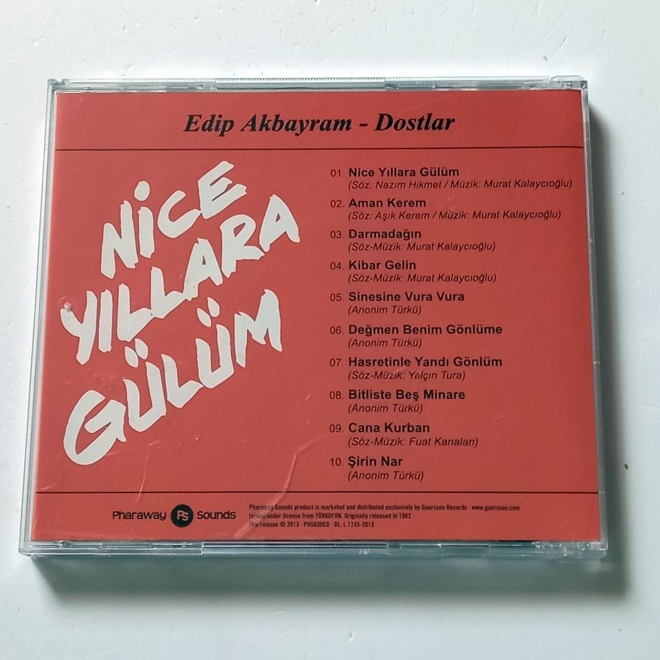 EDİP AKBAYRAM & DOSTLAR- NİCE YILLARA GÜLÜM - CD 2.EL