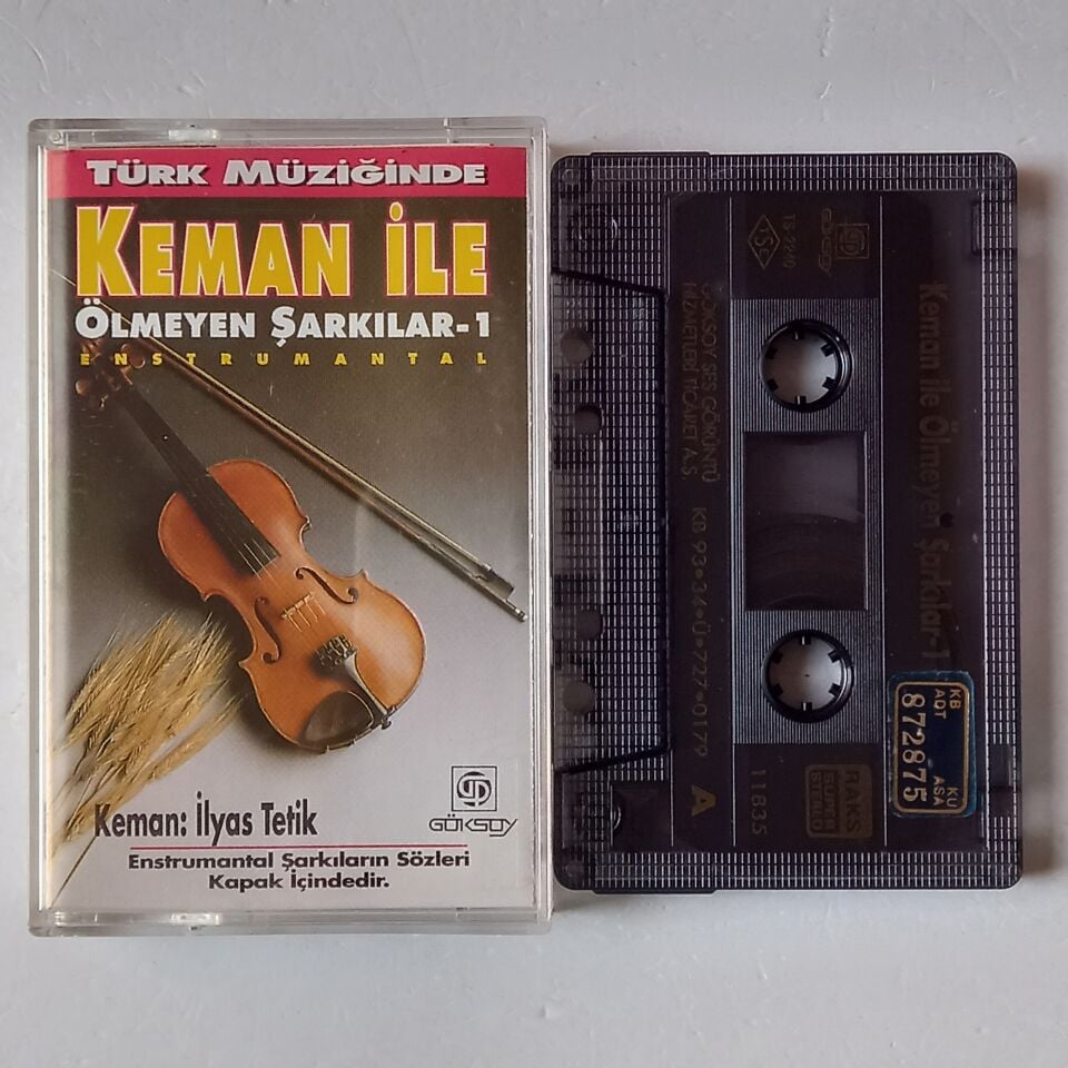 TÜRK MÜZİĞİNDE KEMAN İLE ÖLMEYEN ŞARKILAR 1 - İLYAS TETİK (1993) - KASET 2.EL